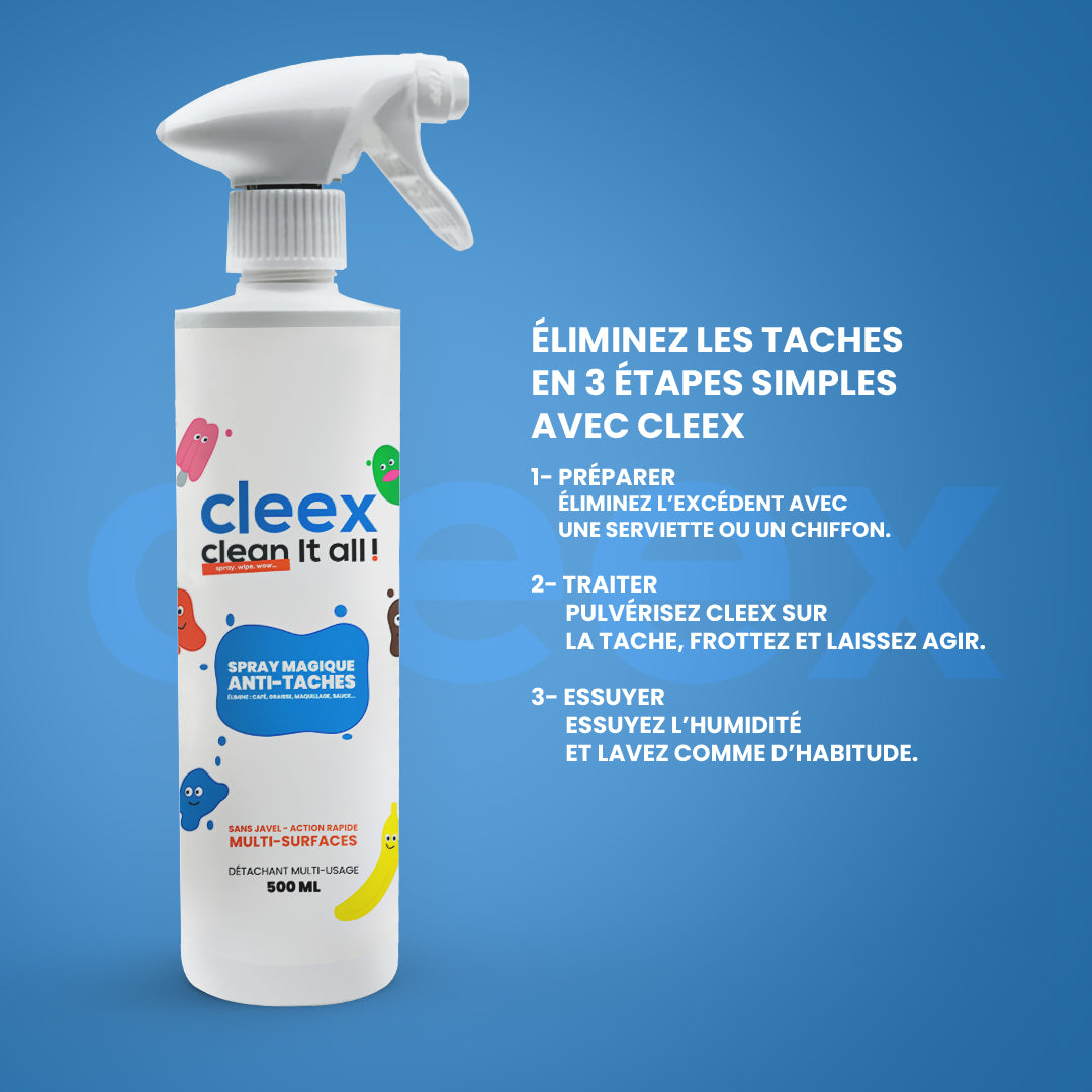 Cleex – Spray Magique Anti-Taches 500 ml